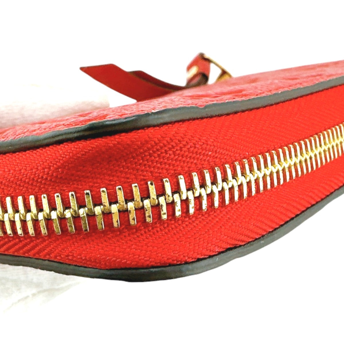 LOUIS VUITTON Long Wallet Purse M60737 Monogram Ann Platt Red Zippered wallet Monogram Zippy wallet unisex(Unisex) Used Authentic