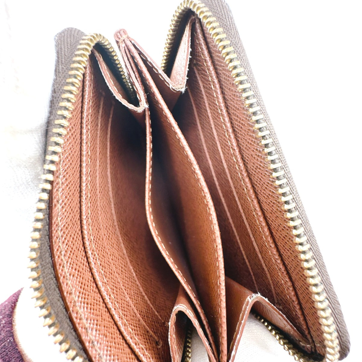 LOUIS VUITTON Coin case M60067 Monogram canvas Brown Coin case Monogram Zip around purse unisex(Unisex) Used Authentic