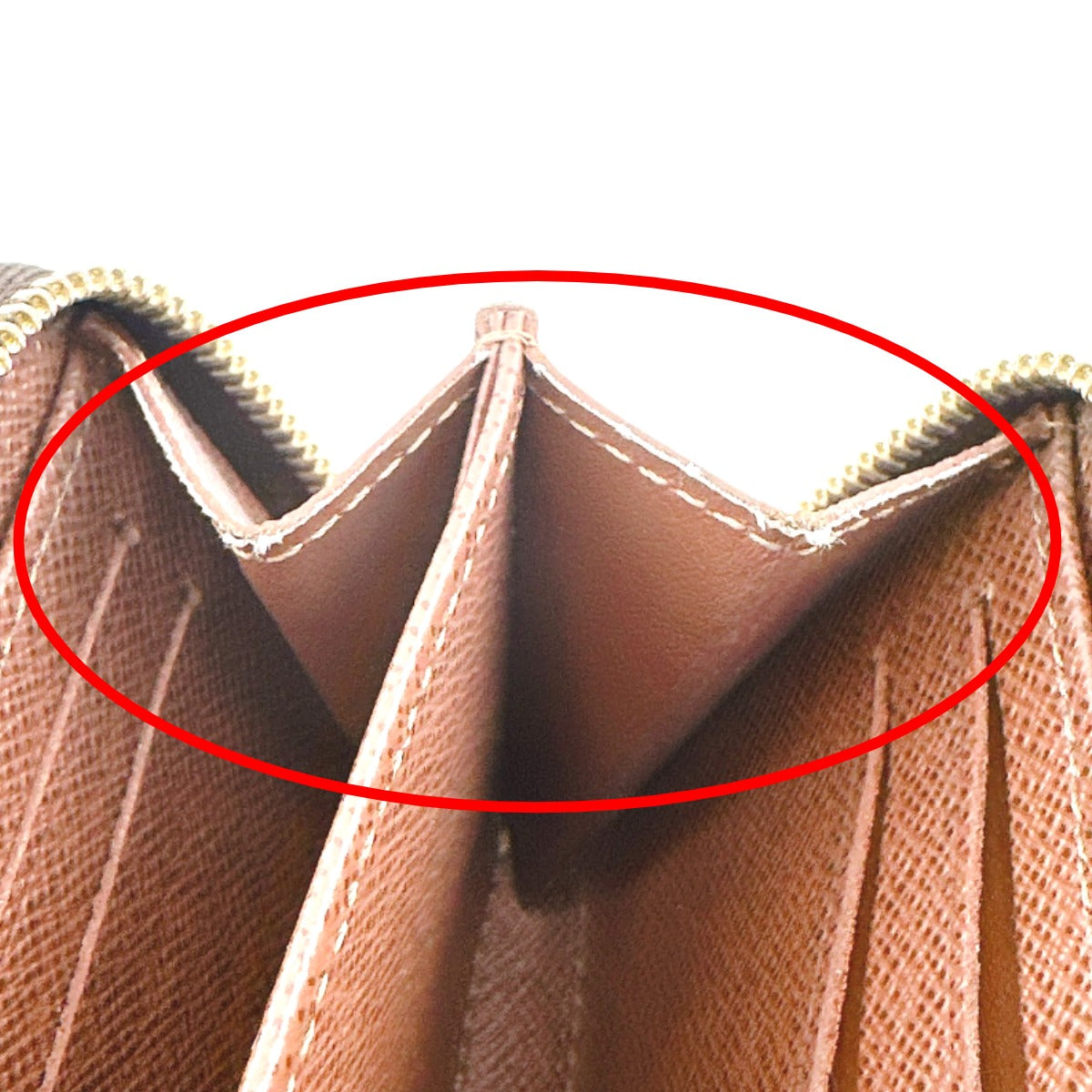 LOUIS VUITTON Coin case M60067 Monogram canvas Brown Coin case Monogram Zip around purse unisex(Unisex) Used Authentic