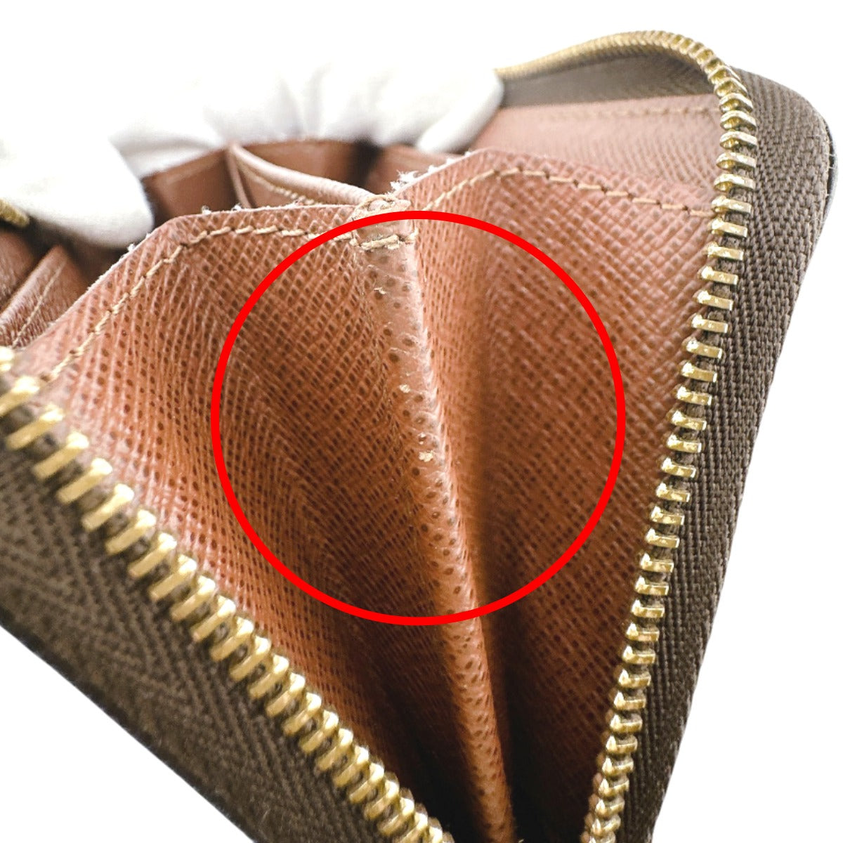 LOUIS VUITTON Coin case M60067 Monogram canvas Brown Coin case Monogram Zip around purse unisex(Unisex) Used Authentic
