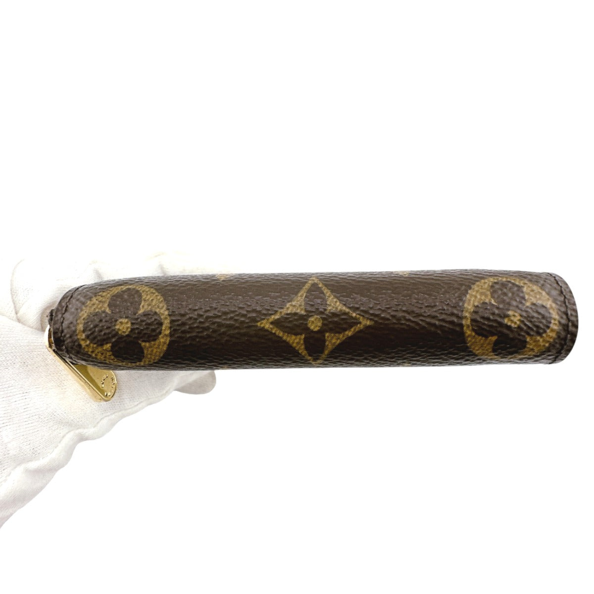 LOUIS VUITTON Coin case M60067 Monogram canvas Brown Coin case Monogram Zip around purse unisex(Unisex) Used Authentic