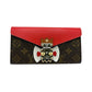 LOUIS VUITTON Long Wallet Purse M60791 Monogram canvas Brown Long Wallet Purse Monogram Portefeuille Sarah Tribal Mask Women Used Authentic