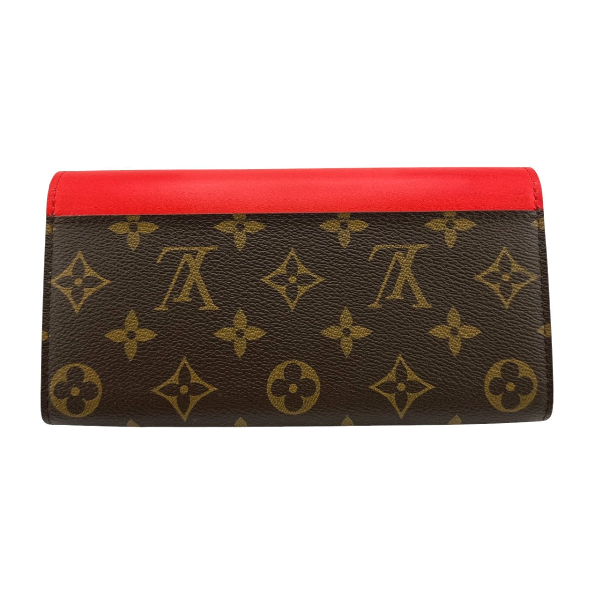 LOUIS VUITTON Long Wallet Purse M60791 Monogram canvas Brown Long Wallet Purse Monogram Portefeuille Sarah Tribal Mask Women Used Authentic