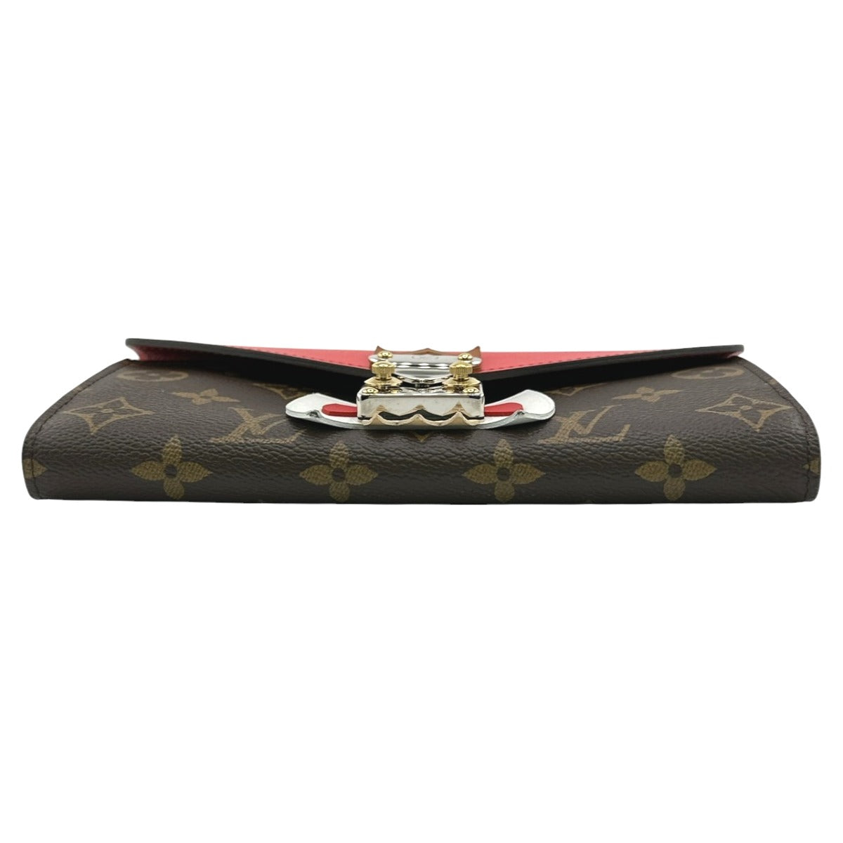 LOUIS VUITTON Long Wallet Purse M60791 Monogram canvas Brown Long Wallet Purse Monogram Portefeuille Sarah Tribal Mask Women Used Authentic