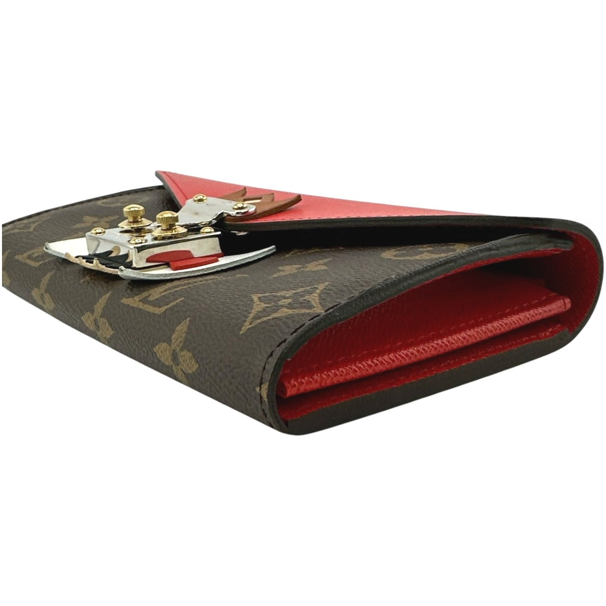 LOUIS VUITTON Long Wallet Purse M60791 Monogram canvas Brown Long Wallet Purse Monogram Portefeuille Sarah Tribal Mask Women Used Authentic