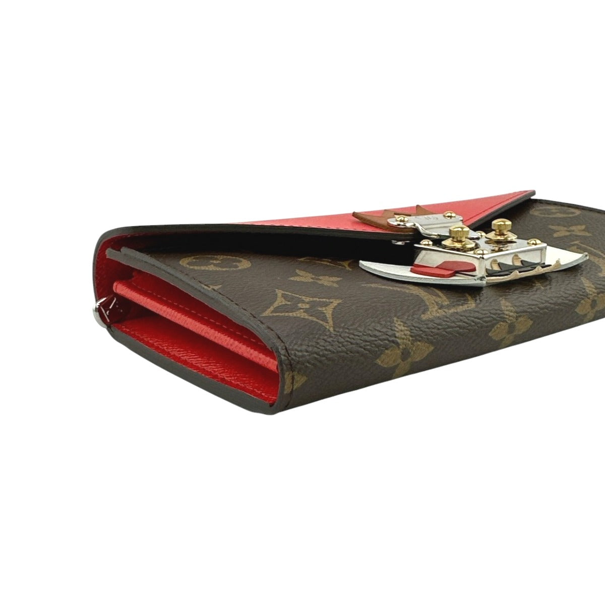 LOUIS VUITTON Long Wallet Purse M60791 Monogram canvas Brown Long Wallet Purse Monogram Portefeuille Sarah Tribal Mask Women Used Authentic