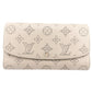 LOUIS VUITTON Long Wallet Purse M60144 Monogram Mahina Galle Long Wallet Purse Monogram Portefeuille Iris Women Used Authentic
