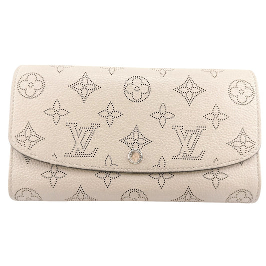 LOUIS VUITTON Long Wallet Purse M60144 Monogram Mahina Galle Long Wallet Purse Monogram Portefeuille Iris Women Used Authentic