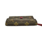 LOUIS VUITTON Coin case M41938 Monogram canvas Red Coin purse with Card Case Monogram Portefeuille Victorine Women Used Authentic