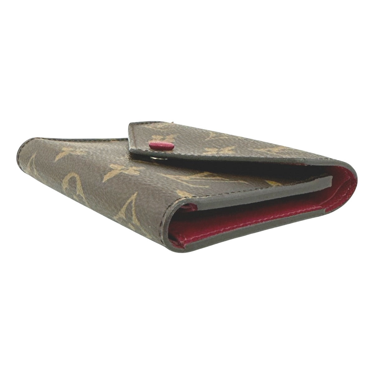 LOUIS VUITTON Coin case M41938 Monogram canvas Red Coin purse with Card Case Monogram Portefeuille Victorine Women Used Authentic