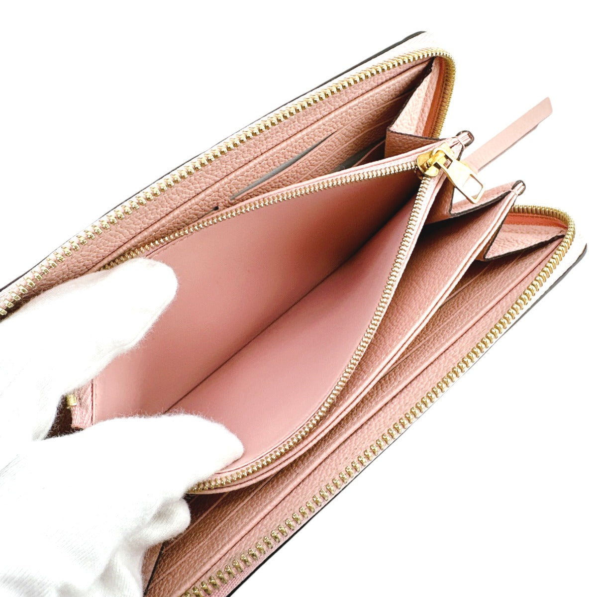 LOUIS VUITTON Long Wallet Purse M64090 Monogram Ann Platt Rose poodle Zip Around Ann Platt Zippy wallet Women Used Authentic