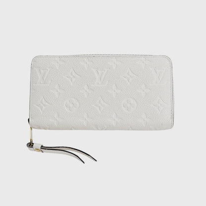 LOUIS VUITTON Long Wallet Purse M93437 Monogram Ann Platt Neige Zip Around Monogram Portefeuille Scullet Ron unisex(Unisex) Used Authentic