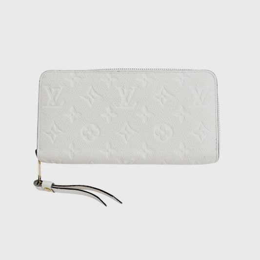 LOUIS VUITTON Long Wallet Purse M93437 Monogram Ann Platt Neige Zip Around Monogram Portefeuille Scullet Ron unisex(Unisex) Used Authentic