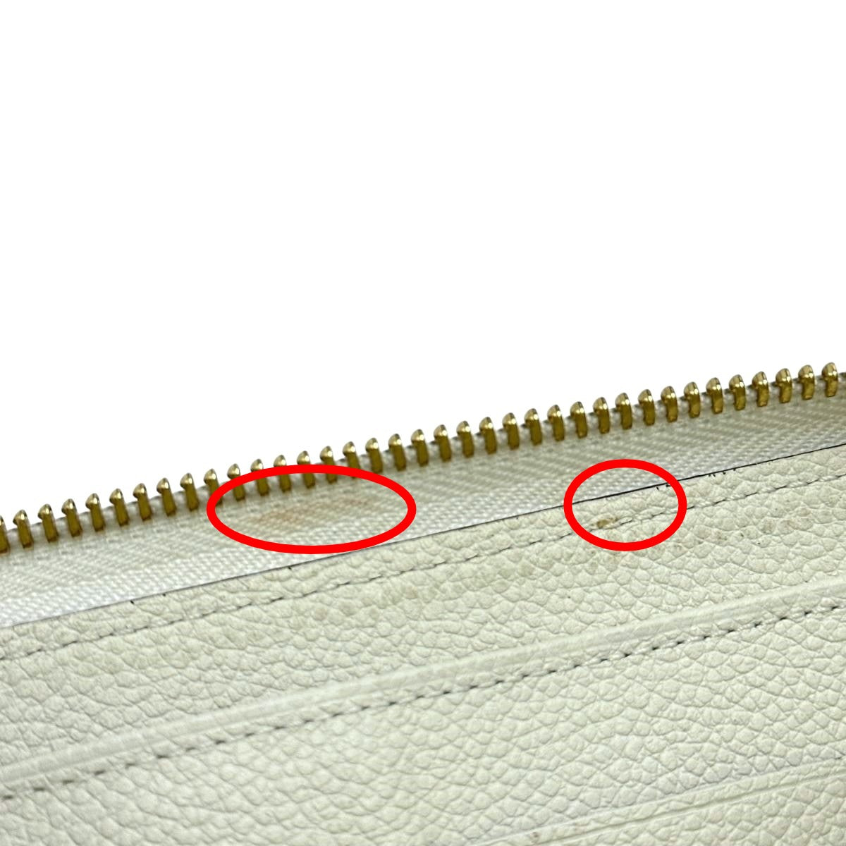 LOUIS VUITTON Long Wallet Purse M93437 Monogram Ann Platt Neige Zip Around Monogram Portefeuille Scullet Ron unisex(Unisex) Used Authentic