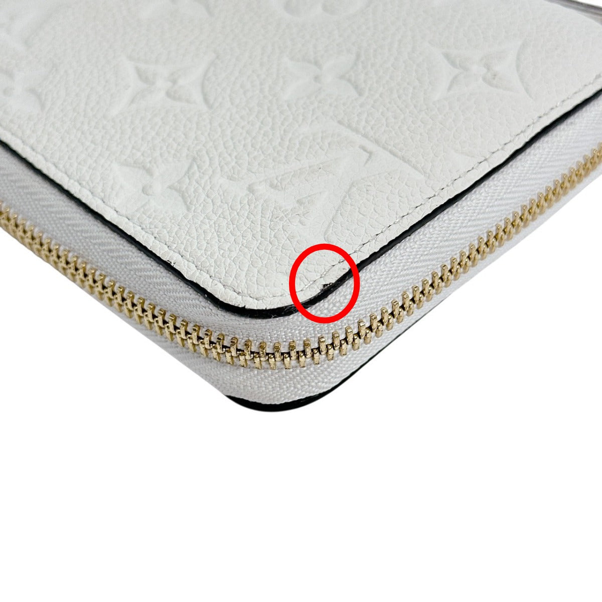 LOUIS VUITTON Long Wallet Purse M93437 Monogram Ann Platt Neige Zip Around Monogram Portefeuille Scullet Ron unisex(Unisex) Used Authentic