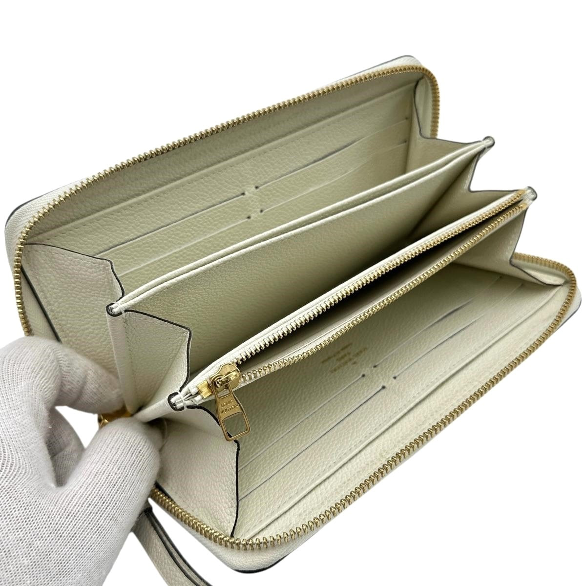 LOUIS VUITTON Long Wallet Purse M93437 Monogram Ann Platt Neige Zip Around Monogram Portefeuille Scullet Ron unisex(Unisex) Used Authentic