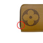 LOUIS VUITTON Long Wallet Purse M69353 Monogram canvas Brown Giant reverse Monogram Zippy wallet unisex(Unisex) Used Authentic