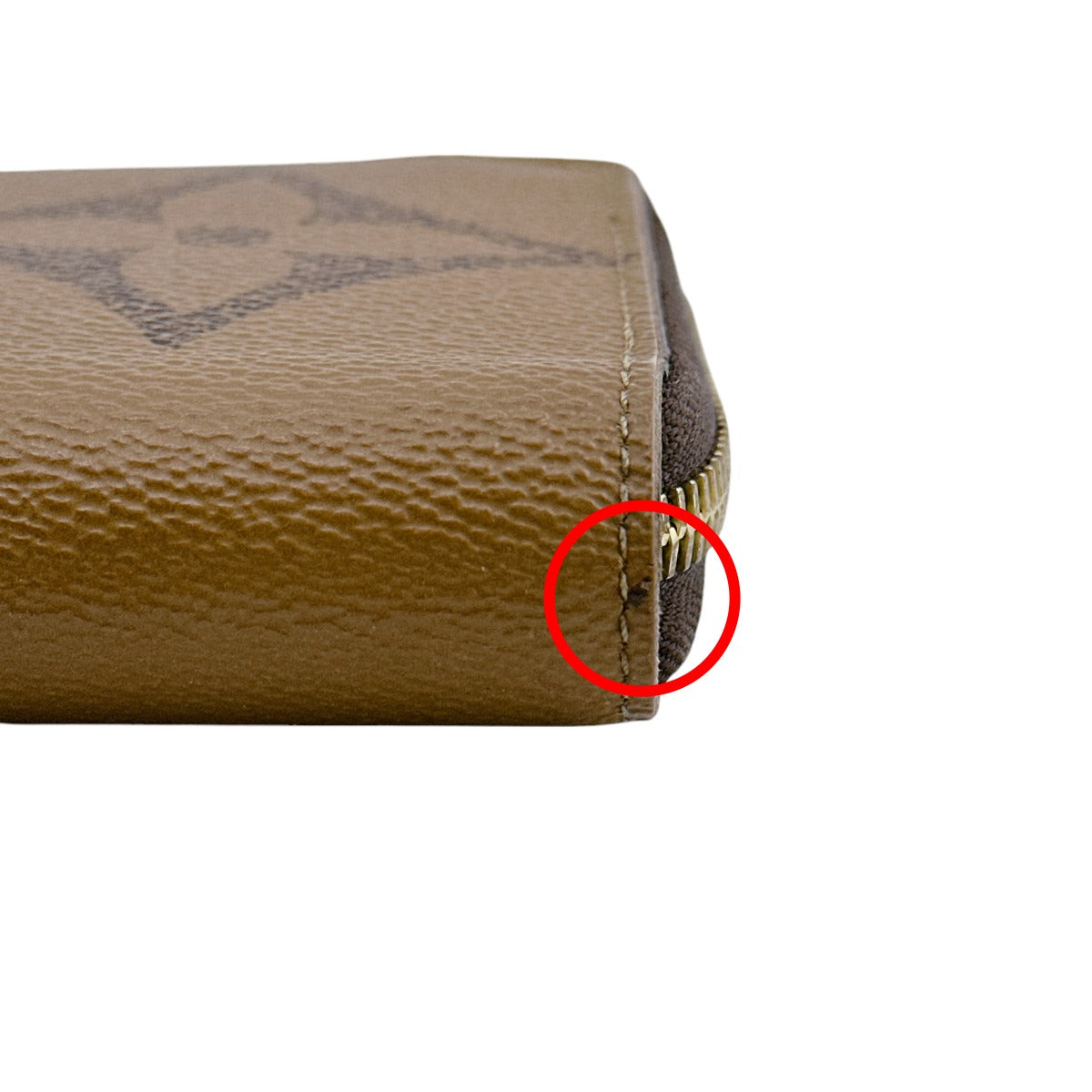 LOUIS VUITTON Long Wallet Purse M69353 Monogram canvas Brown Giant reverse Monogram Zippy wallet unisex(Unisex) Used Authentic