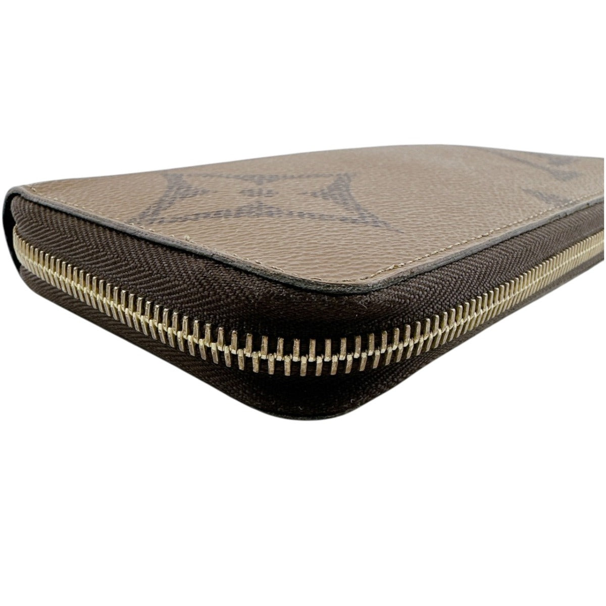 LOUIS VUITTON Long Wallet Purse M69353 Monogram canvas Brown Giant reverse Monogram Zippy wallet unisex(Unisex) Used Authentic