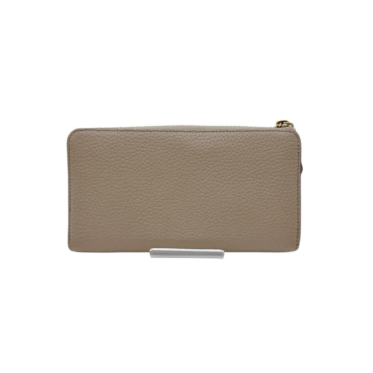 LOUIS VUITTON Long Wallet Purse M63104 Cowhide beige L-shaped fastener Taurillon Clemence Leather Portefeuille Comet Women(Unisex) Used Authentic