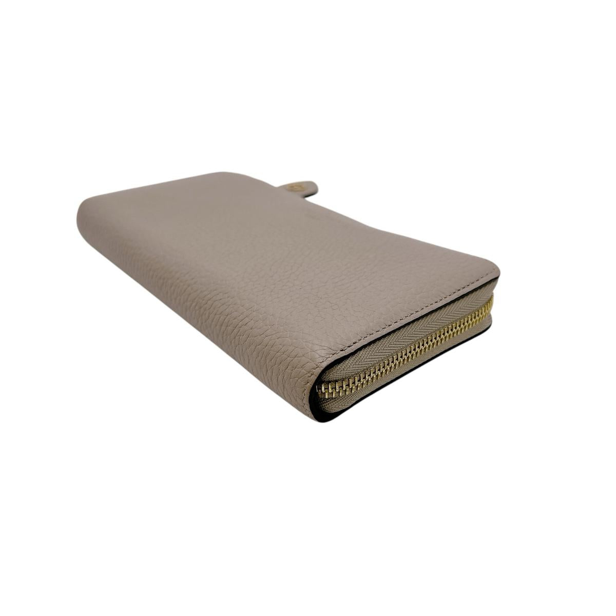 LOUIS VUITTON Long Wallet Purse M63104 Cowhide beige L-shaped fastener Taurillon Clemence Leather Portefeuille Comet Women(Unisex) Used Authentic