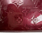 LOUIS VUITTON Long Wallet Purse M61379 Monogram Vernis Magenta Zip Around Monogram Zippy wallet Women Used Authentic