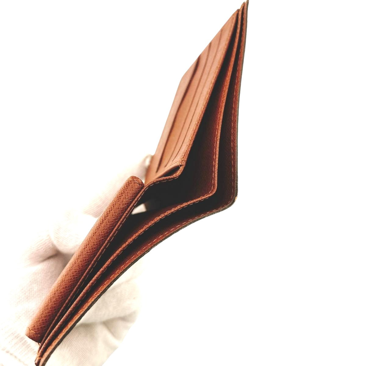 LOUIS VUITTON Bifold Wallet M61675 Monogram canvas Brown Bifold Wallet Monogram Includes Marco Coin Pocket unisex(Unisex) Used Authentic