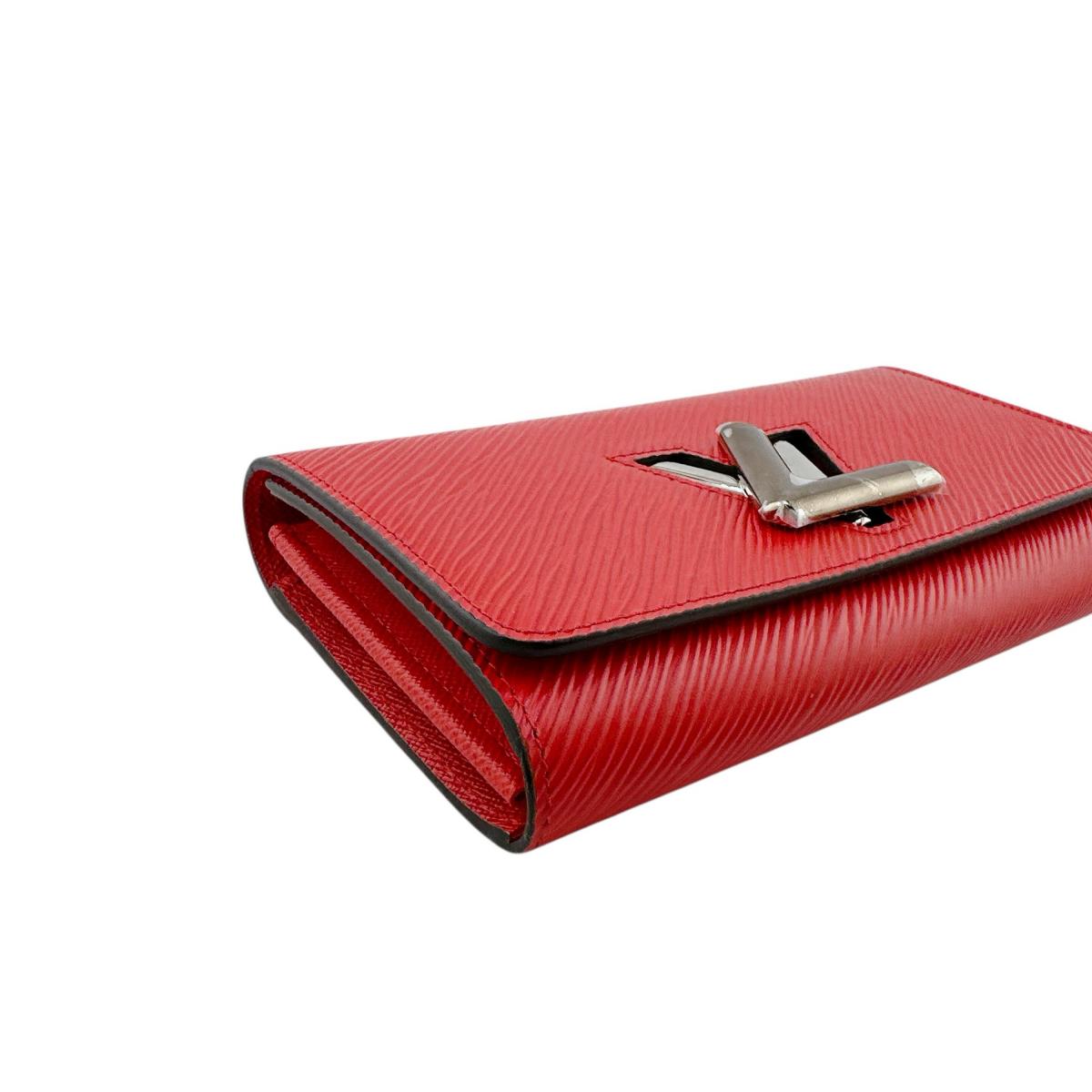 LOUIS VUITTON Long Wallet Purse M61179 Epi Leather Coklico Long Wallet Purse Epi Portefeuille twist Women Used Authentic