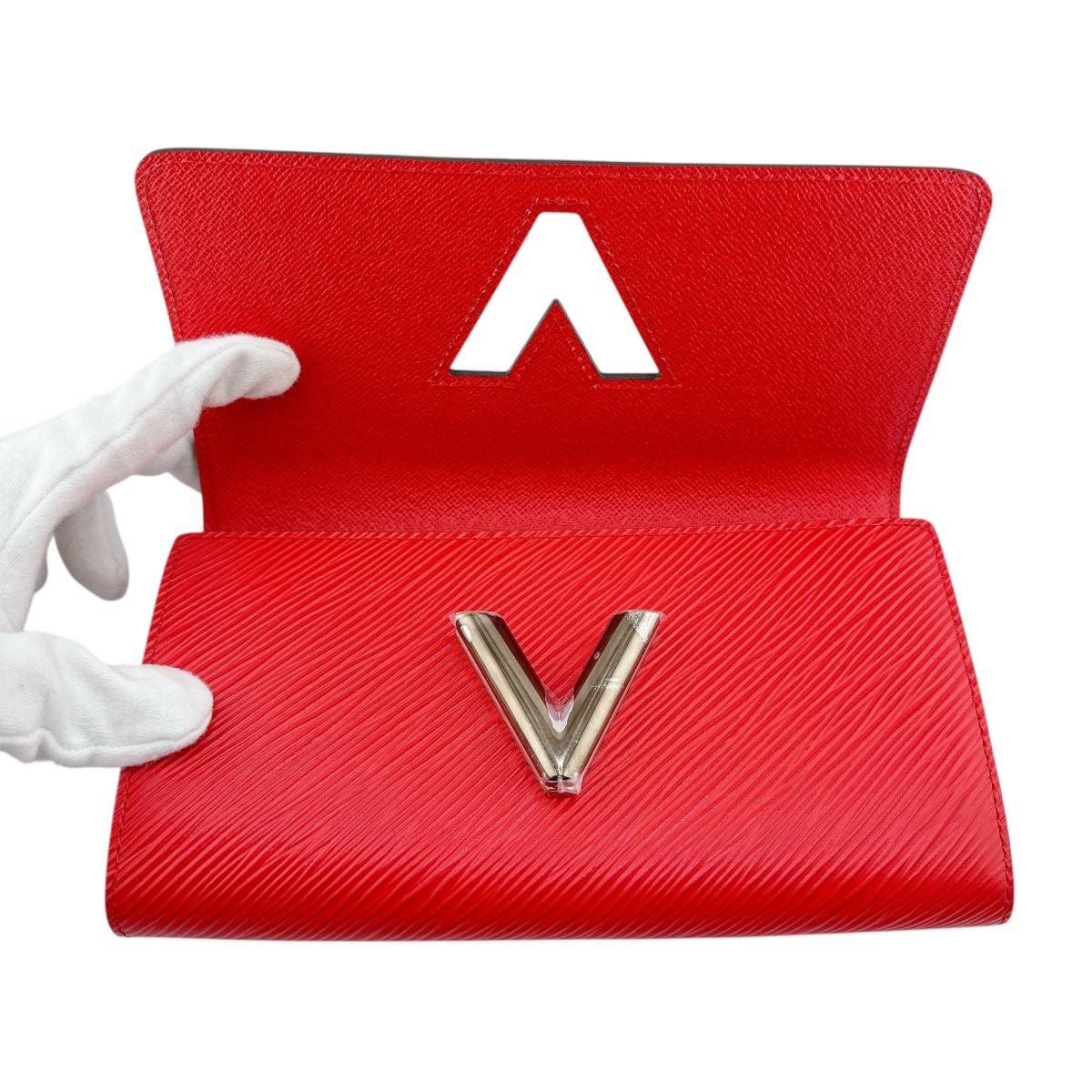 LOUIS VUITTON Long Wallet Purse M61179 Epi Leather Coklico Long Wallet Purse Epi Portefeuille twist Women Used Authentic