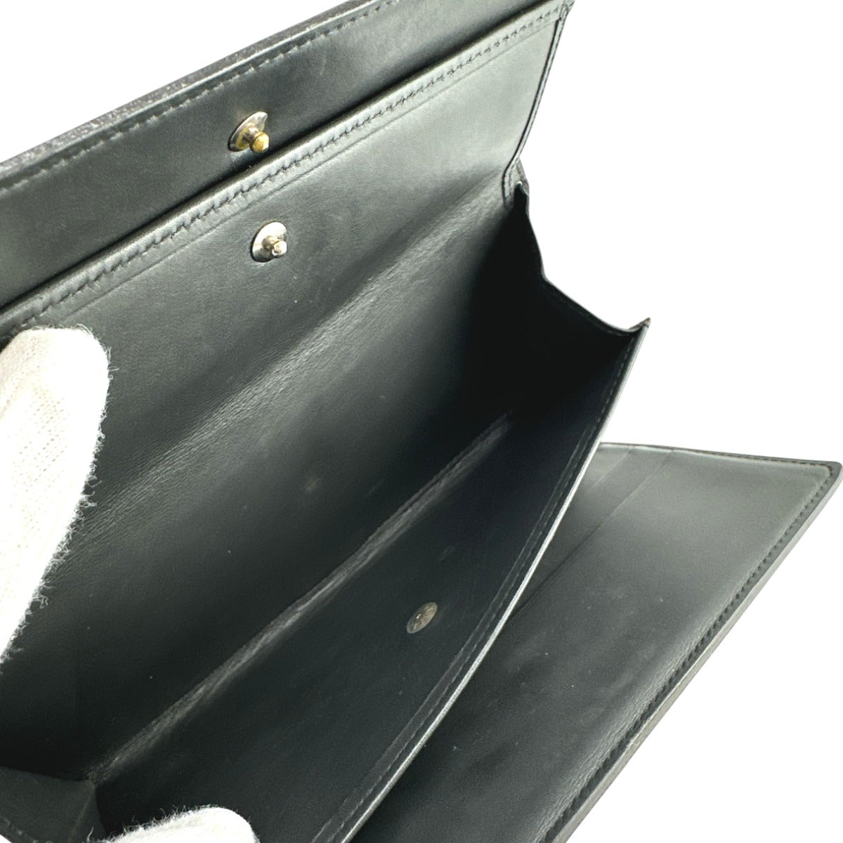 LOUIS VUITTON Tri-fold wallet M65102 Monogram mat Noir Tri-fold wallet Monogram Porfeuil unisex(Unisex) Used Authentic