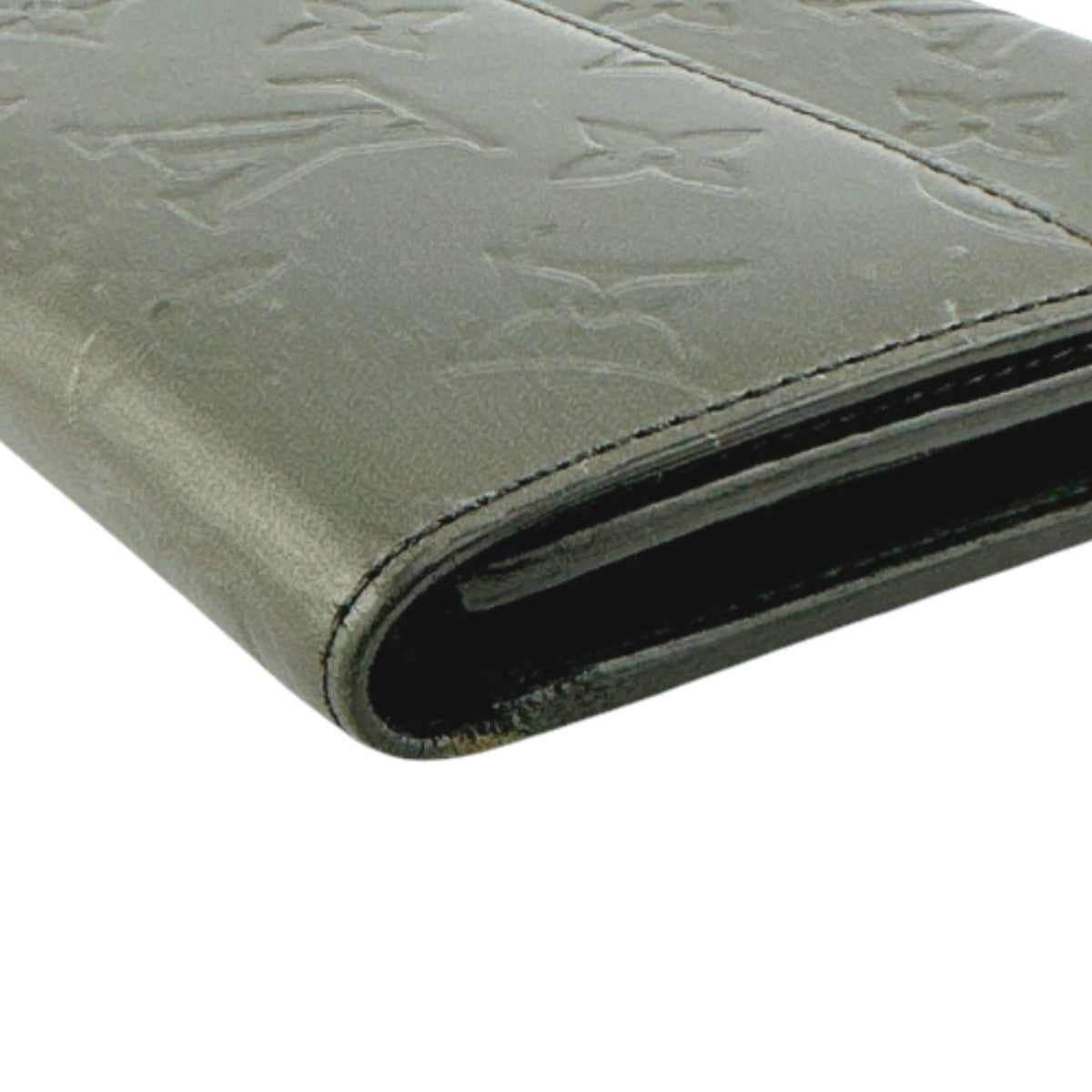 LOUIS VUITTON Tri-fold wallet M65102 Monogram mat Noir Tri-fold wallet Monogram Porfeuil unisex(Unisex) Used Authentic