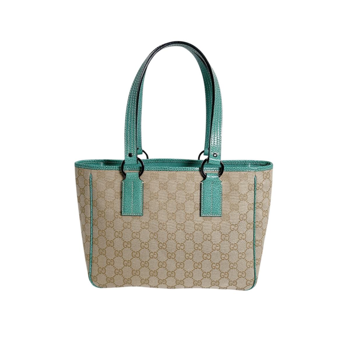 GUCCI Tote Bag 113019 3444 GG canvas green GG canvas