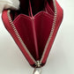 LOUIS VUITTON Coin case M60383 Epi Leather Red Coin case Epi Zip around purse Women Used Authentic