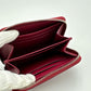 LOUIS VUITTON Coin case M60383 Epi Leather Red Coin case Epi Zip around purse Women Used Authentic