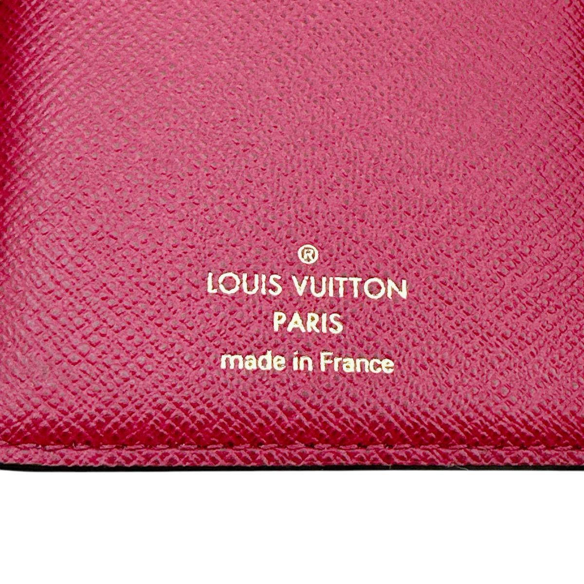 LOUIS VUITTON Bifold Wallet M69433 Monogram canvas Fuchsia Bifold Wallet Monogram Portefeuille Juliet Women Used Authentic