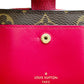 LOUIS VUITTON Bifold Wallet M69433 Monogram canvas Fuchsia Bifold Wallet Monogram Portefeuille Juliet Women Used Authentic