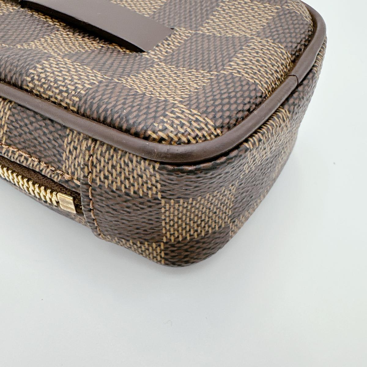 LOUIS VUITTON Pouch N61738 Damier canvas Brown Pouch Damier Etui / Okapi PM unisex(Unisex) Used Authentic