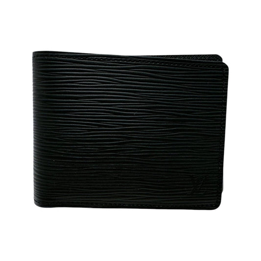 LOUIS VUITTON Bifold Wallet M60662 Epi Leather black Bifold Wallet Epi Portefeuille mens Used Authentic