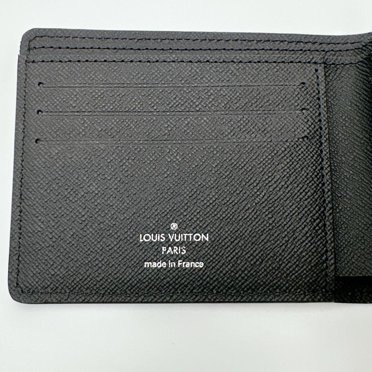 LOUIS VUITTON Bifold Wallet M60662 Epi Leather black Bifold Wallet Epi Portefeuille mens Used Authentic