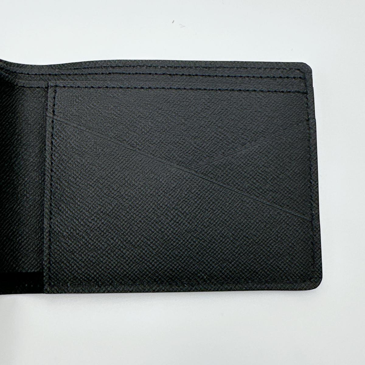 LOUIS VUITTON Bifold Wallet M60662 Epi Leather black Bifold Wallet Epi Portefeuille mens Used Authentic