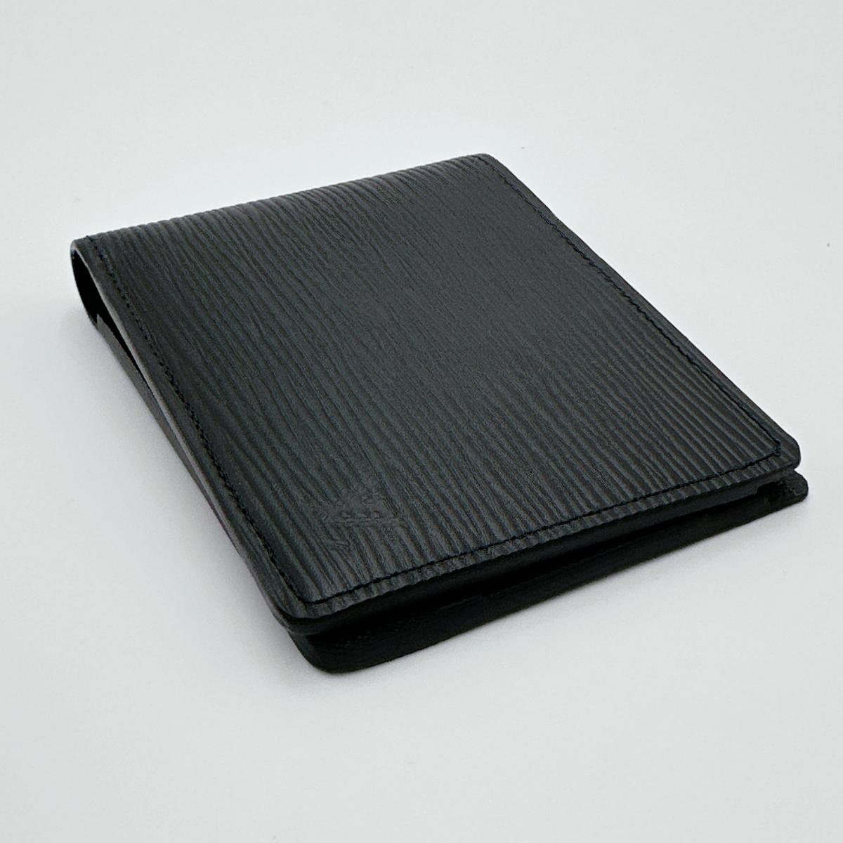 LOUIS VUITTON Bifold Wallet M60662 Epi Leather black Bifold Wallet Epi Portefeuille mens Used Authentic