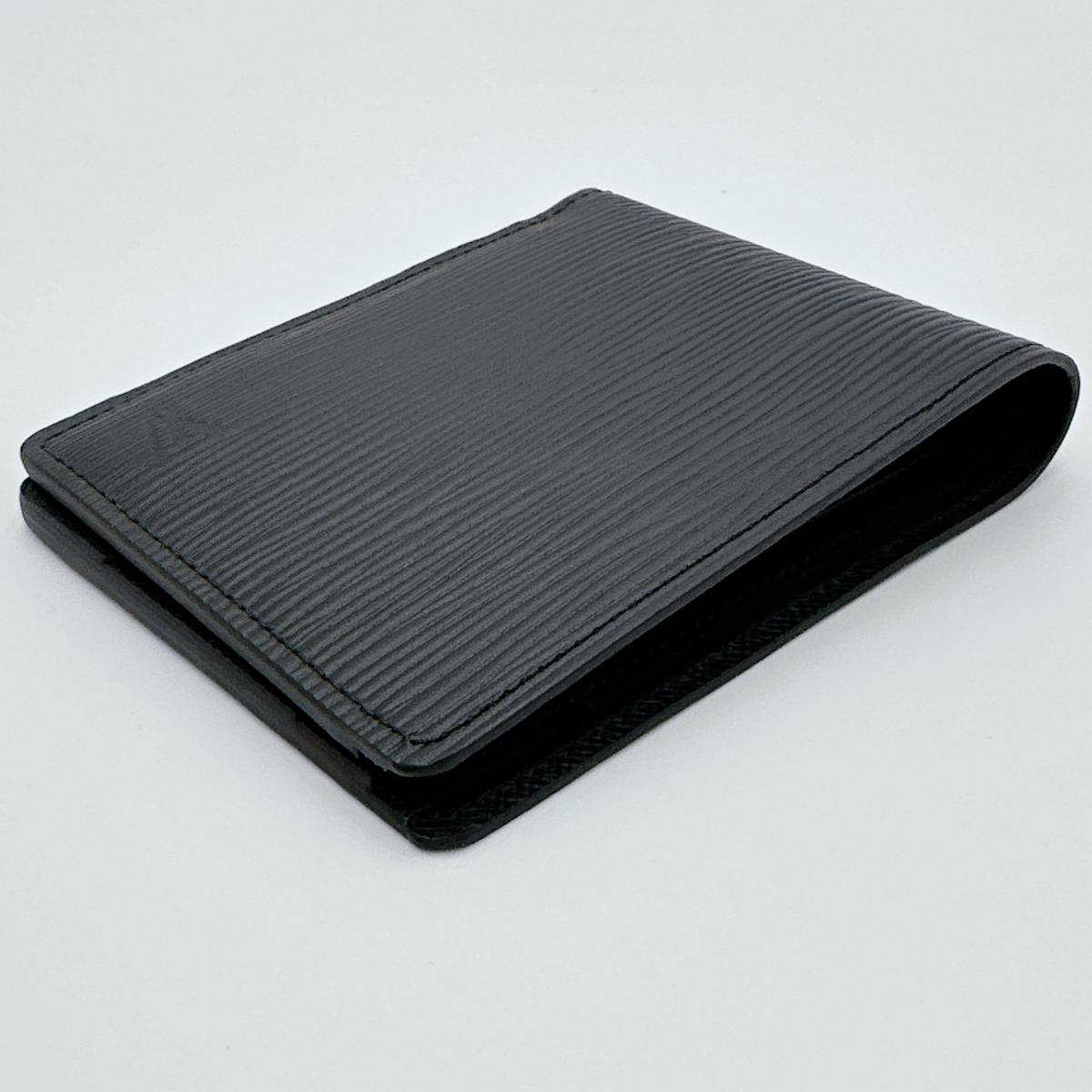 LOUIS VUITTON Bifold Wallet M60662 Epi Leather black Bifold Wallet Epi Portefeuille mens Used Authentic