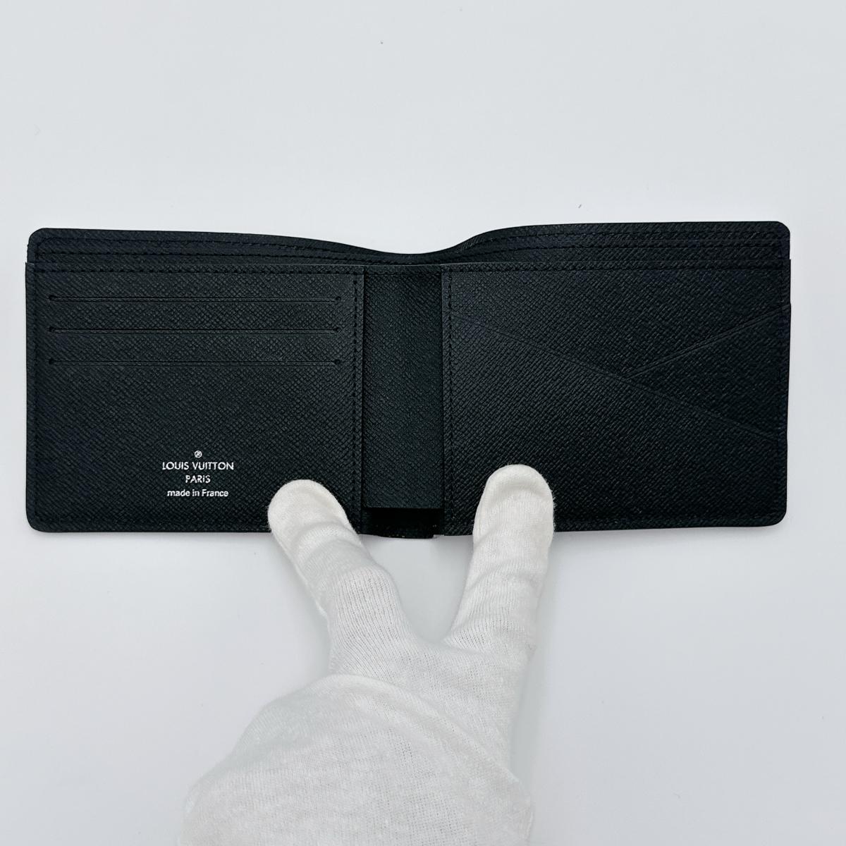 LOUIS VUITTON Bifold Wallet M60662 Epi Leather black Bifold Wallet Epi Portefeuille mens Used Authentic