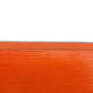 LOUIS VUITTON Long Wallet Purse M60310 Epi Leather Orange Zip Around Epi Zippy wallet Women Used Authentic