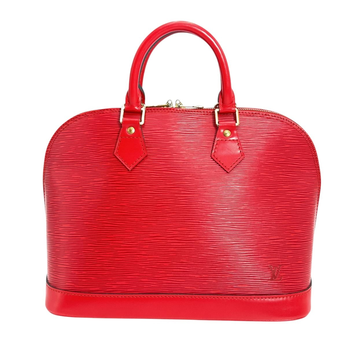 LOUIS VUITTON Handbag M52147  Epi Leather Castarian red Handbag Epi Alma Women Used Authentic