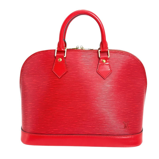 LOUIS VUITTON Handbag M52147  Epi Leather Castarian red Handbag Epi Alma Women Used Authentic