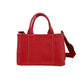 PRADA Tote Bag BN2439 canvas Red 2way mini Canapa Women Used Authentic
