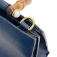 GUCCI Handbag 470271 Leather, Bamboo blue Bamboo leather 2way Women Used Authentic