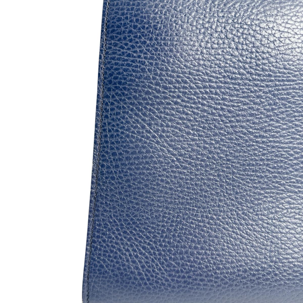GUCCI Handbag 470271 Leather, Bamboo blue Bamboo leather 2way Women Used Authentic