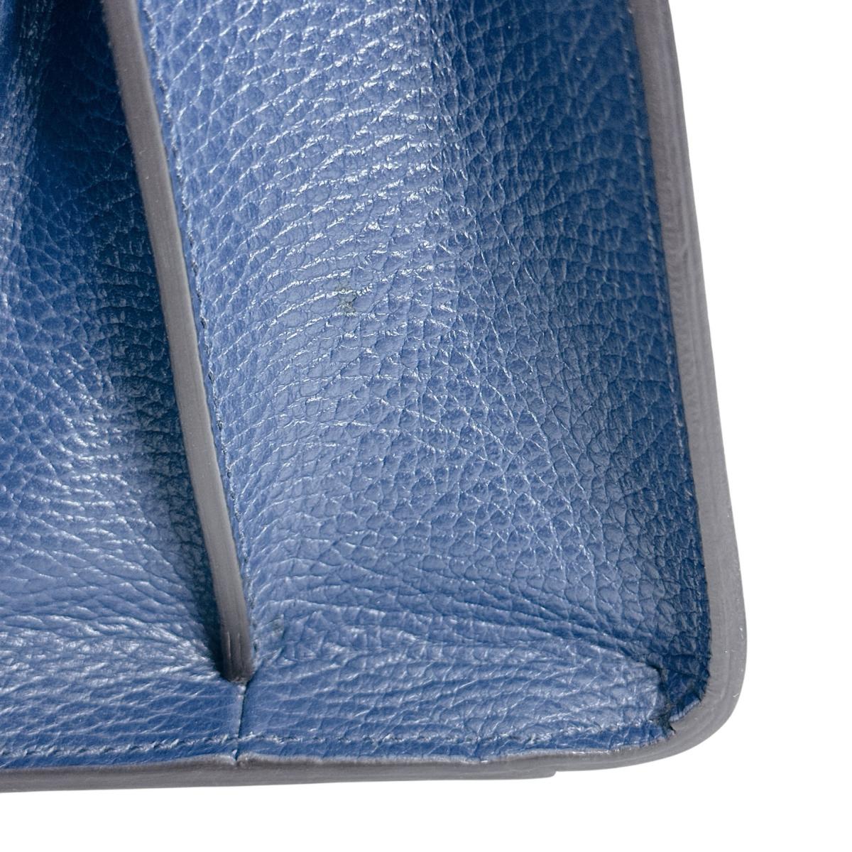 GUCCI Handbag 470271 Leather, Bamboo blue Bamboo leather 2way Women Used Authentic